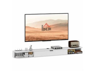Meuble tv coloris blanc 180 cm