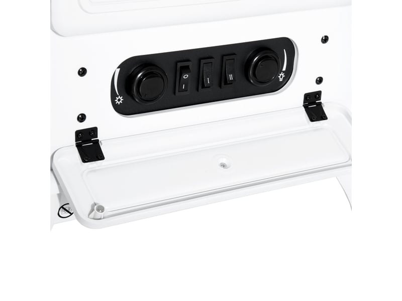  Électrocheminée kaminofen effet de flammes 9501850w protection contre la surchauffe blanc 41,5x28x54,8 cm pour des soirées chaleureuses  - Conforama E