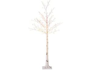 Arbre lumineux à fleurs de cerisier 21x21x150 cm 120 led blanc