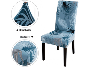 Housses de chaises de salle à manger élastiques, lot de 4 housses universelles, housses de chaises imprimées antidérapantes, adaptées à la décor, multicolore