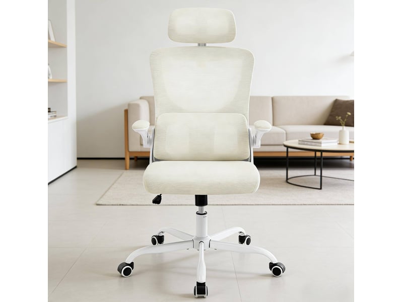  Fauteuil de bureau ergonomique avec appuie-tête et fonction bascule evryae  - Conforama D