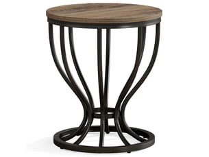 Table basse rond(e) coloris marron TRIBESIGNS 