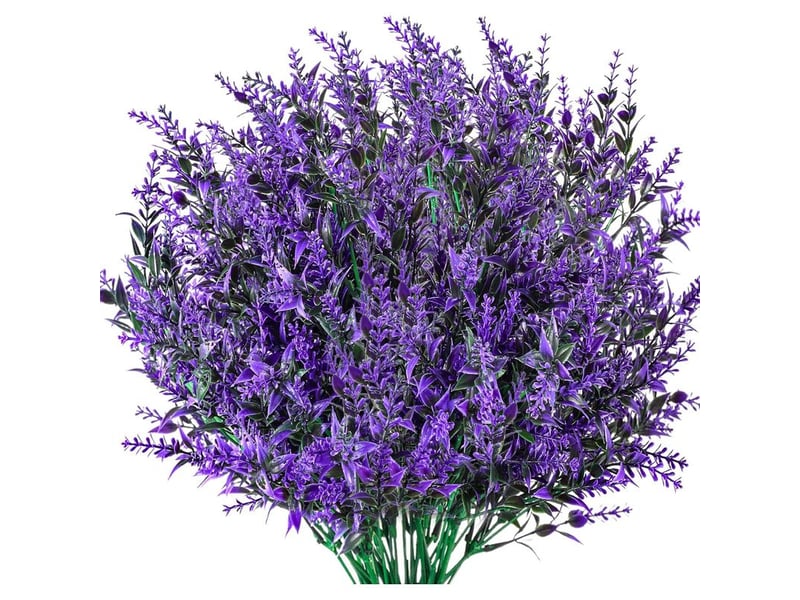 Fleurs de lavande artificielles, bouquet fleur artificielle decor, fausse plantes artificielles pour interieur extérieur mariage jardin décoratio - 9 pcsviolet - Conforama A