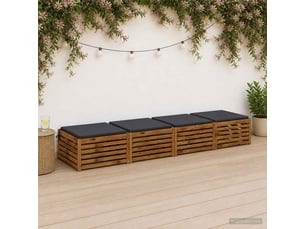 Lot de 4 coussins de siège, coussins d'assise soest 100 % polyester cf60231