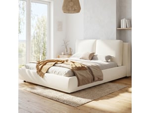 Lit 2 places 180x200 cm EVRYAE coloris beige