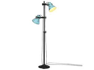 Lampadaire salon, lampe sur pied 25 w bleu délavé 25x25x90140 cm e27