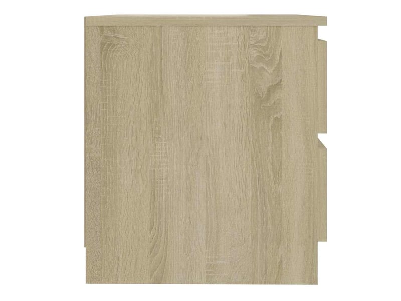  Lot de 2 tables de chevet - cabinet de chevet - table de nuit chêne sonoma 50x39x43,5cm bois ingénierie  - Conforama D