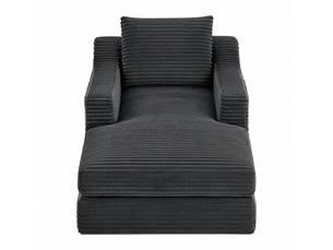 Fauteuil convertible <strong>RAUMIO</strong> Velours côtelé gris
