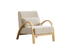 Fauteuil fixe  <strong></strong> Tissu beige
