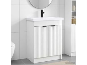 Ensemble de mobilier de salle de bain blanc brillant shl1554