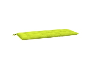 Coussin de banc de jardin, coussin d'assise vert brillant 120x50x7cm tissu oxford cf52866