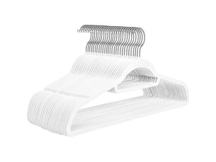 Lot de 30 cintres antidérapants en abs floqué, pour le rangement de vêtements à la maison. Porte-vêtements magique et sans coutures