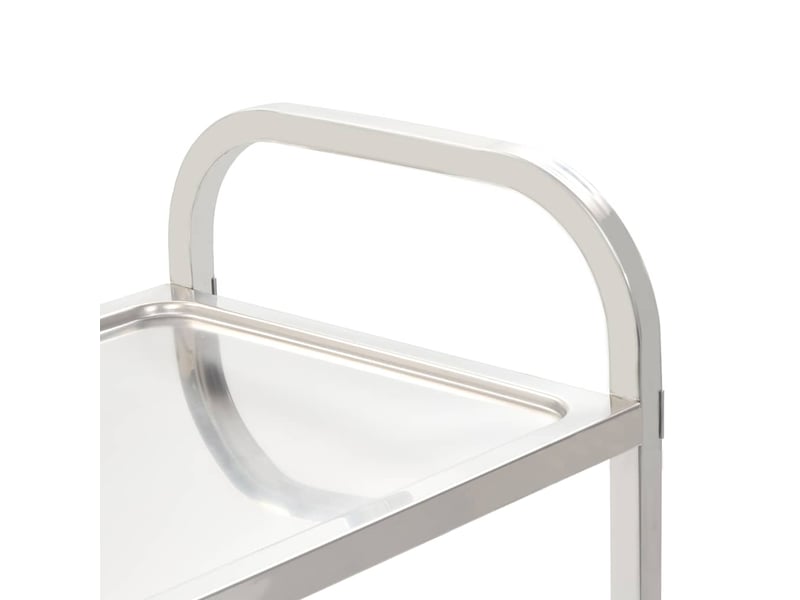 Desserte de cuisine, chariot de rangement à 4 niveaux 107x55x125 cm acier inoxydable - Conforama D