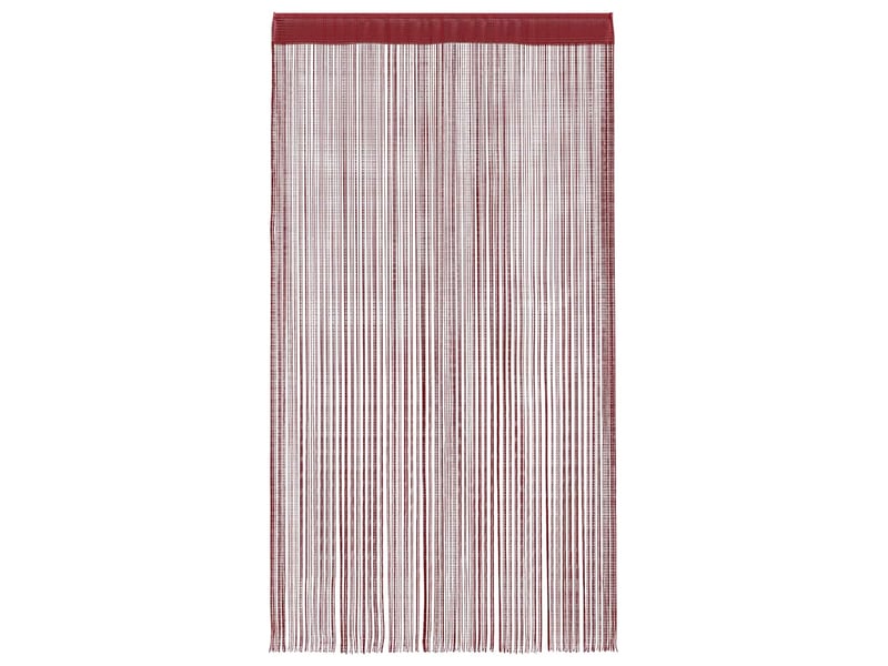  Lot de 2 rideaux en fils, rideau de porte 140 x 250 cm bordeaux cf43843  - Conforama D