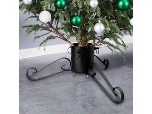 Support de sapin de noël noir 58x58x21 cm