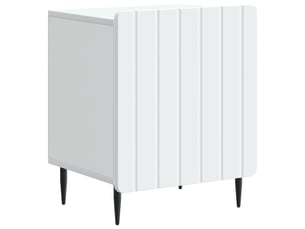 Table de chevet - cabinet de chevet - table de nuit blanc 43 x 34,5 x 52 cm bois d'ingénierie