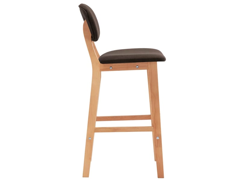  Lot de 2 tabouret de bar, chaise de bar marron tissu shl56852  - Conforama D