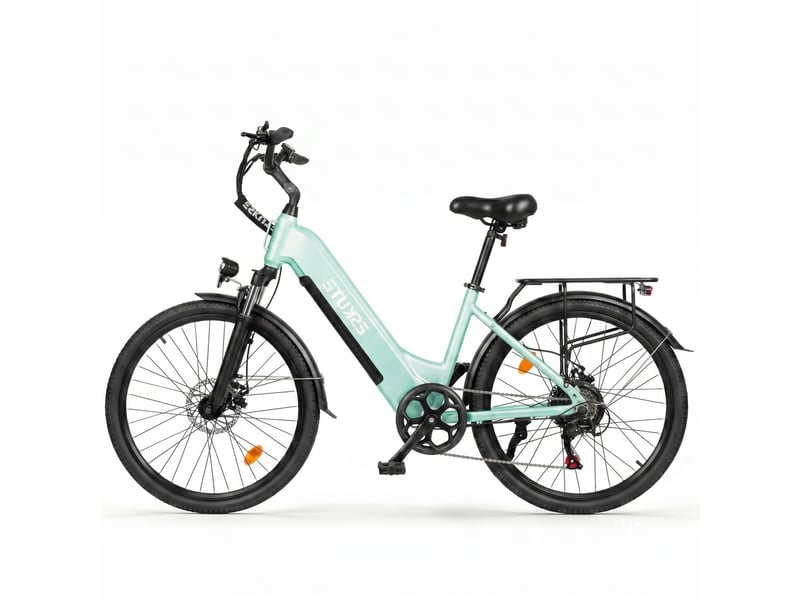 Eskute c202 vélo électrique 250w 48v17.5ah 26'' - vert - Conforama B