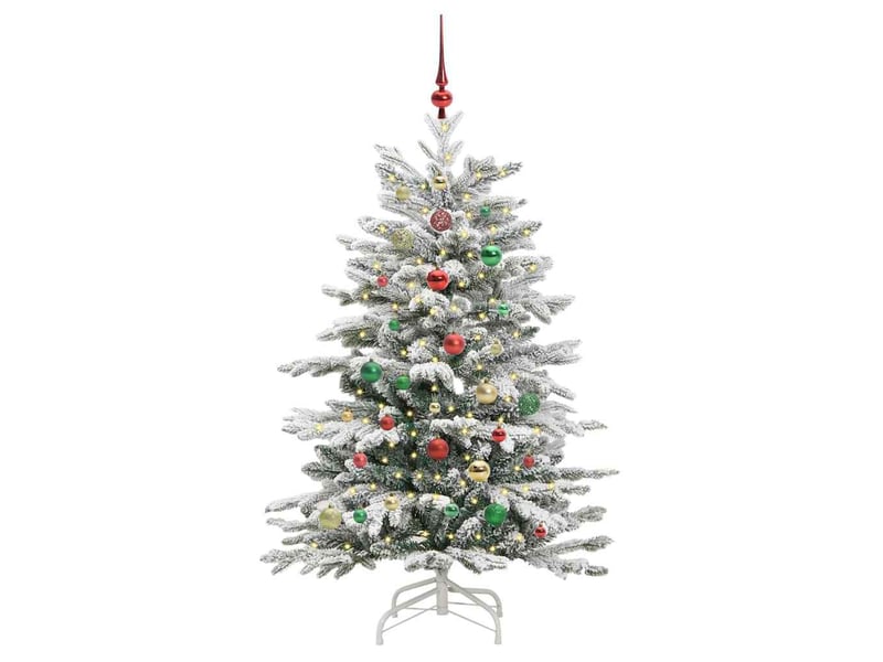  Sapin de noël, arbre de noël artificiel à branches articulées blanc 150 cm shl519  - Conforama C