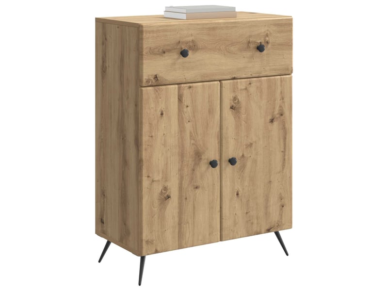 Buffet - bahut - meuble de rangement chêne artisanal 66 x 34,5 x 90 cm bois d'ingénierie - Conforama C