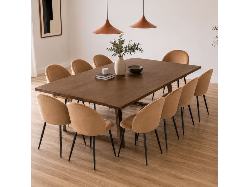  Chaise achito, 10 chaises, beige Achitoe - Conforama B