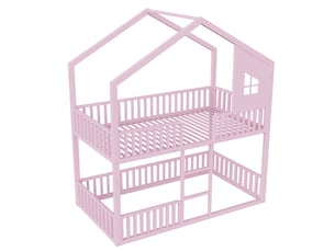 Lit superposé 90x200 cm OPULERANE TRADING LTD coloris rose
