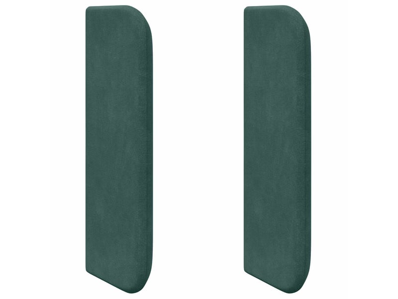 Oreille de tête de lit | coussin de tête de lit vert 40,5 x 40,5 x 4 cm velours - Conforama B
