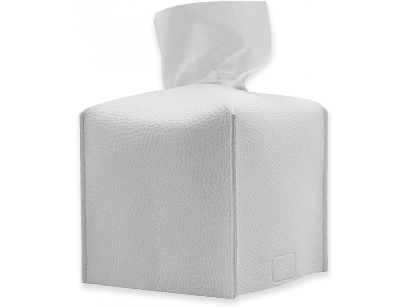 Boîte à mouchoirs, rechargeable, pour le domiciletoilettessalonbureausalle de bainvoiture, hlp 12.5 x 12.5 x 12 cm - taille unique - blanc - Conforama A