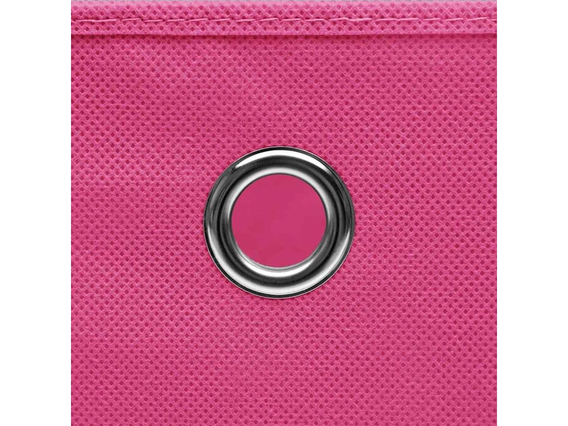  Boîtes de rangement 4 pcs rose 32x32x32 cm tissu  - Conforama D