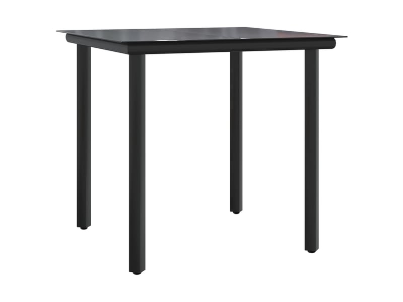  Ensemble à manger de jardin avec coussins 3 pcs, salon de jardin, mobilier de salle à manger noir shl8038  - Conforama E