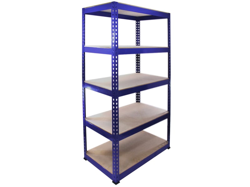  Monster racking - rayonnage q-rax en acier sans boulons bleu 90cm x 50cm x 182,5cm 7001 - Conforama A