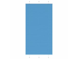 Store plissé, store de fenêtre bleu 105x200 cm largeur du tissu 104,4cm polyester cf46778