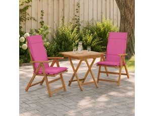 Lot de 2 coussins de chaise à dossier haut gemert rose cf59279