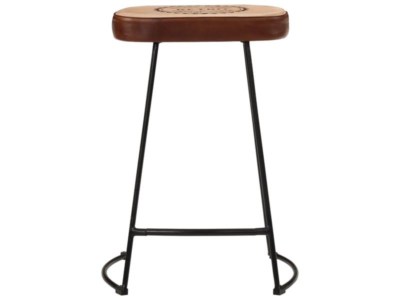  Lot de 2 tabouret de bar, chaise de bar marron foncé 41x29x62 cm shl23199  - Conforama C