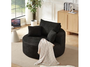 Fauteuil 127x127x82 cm 1 place noir