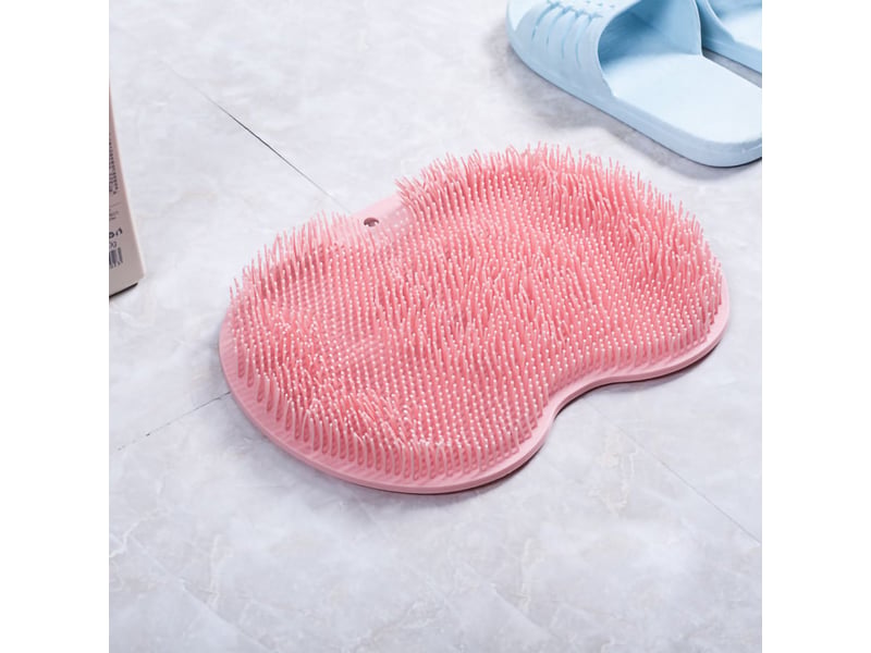  Tapis brosse de douche en tpr - rose  - Conforama B