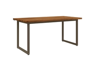 Table à manger, table de salle à manger carrée 160x70x75 cm bois d'acacia massif shl93930
