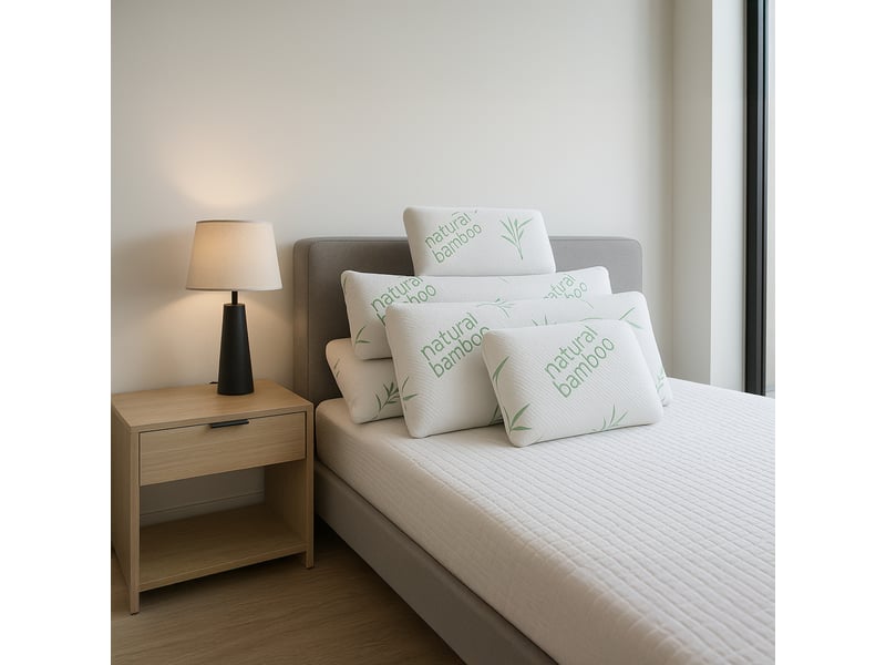 Oreiller mémoire de forme bambou, micro-perforé - collection bamboo - 40 x 70 cm PREMIUM - Conforama D