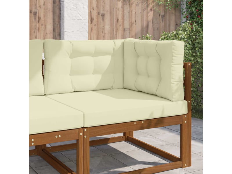 Coussin de canapé d'extérieur, coussin de chaise polyester crème 80 x 80 cm cf54080 - Conforama B
