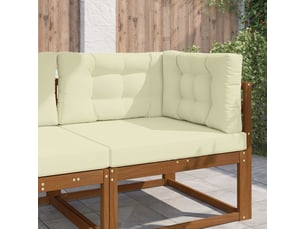 Coussin de canapé d'extérieur, coussin de chaise polyester crème 80 x 80 cm cf54080