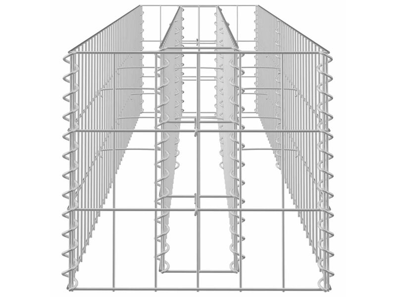  Jardinière - lit surélevé à gabion acier galvanisé 180x30x30 cm  - Conforama E