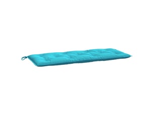 Coussin de banc de jardin, coussin d'assise turquoise 120x50x7 cm tissu cf52842