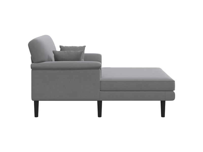  Chaise longue, chaise de salon gris foncé velours cf28600  - Conforama D
