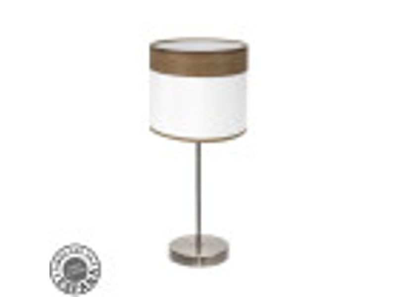  Lampe à poser fabrilamp cloe cuirblanc-bois foncé 1 x e14 42 x 18 x 18 cm 175471084 - Conforama B