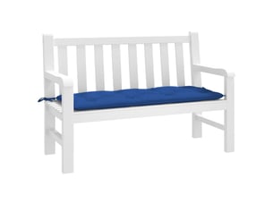 Coussin de banc de jardin, coussin d'assise bleu 120x50x7 cm tissu oxford cf52673
