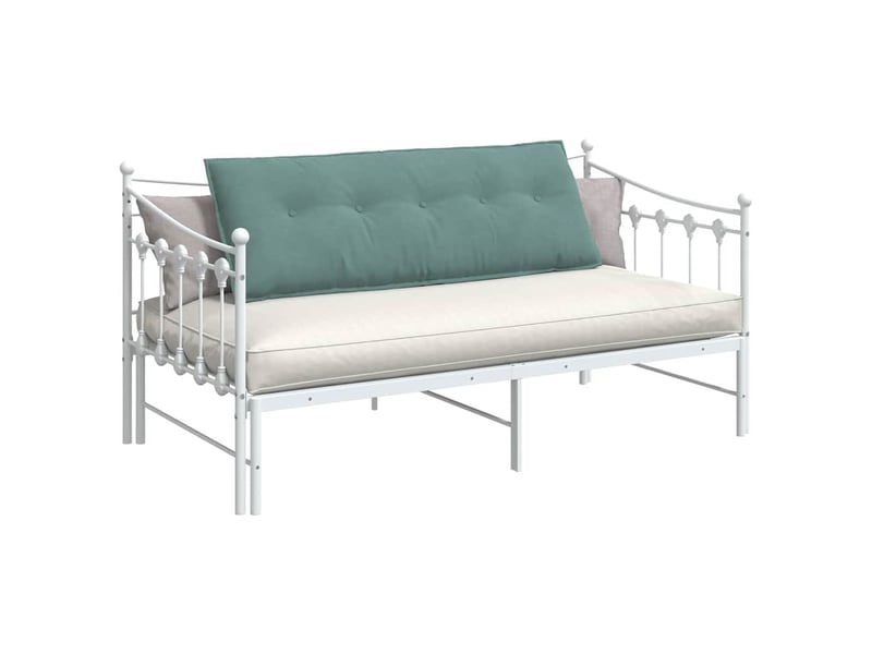  Coussin de dos, coussin de dossier vert mer 140 x 50 cm tissu en velours côtelé cf55119  - Conforama C