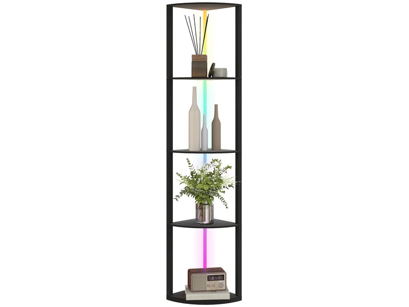  Lampadaire led , intensité variable sur 5 niveaux, avec étagère. Changement de couleur rgb. Télécommande.  - Conforama A