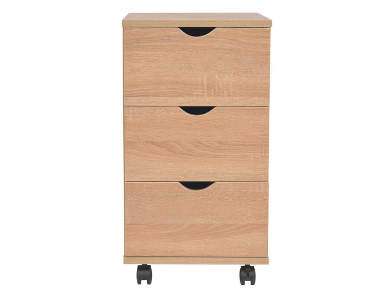  Meuble à tiroirs, meuble de rangement salon 33x45x60 cm chêne  - Conforama A