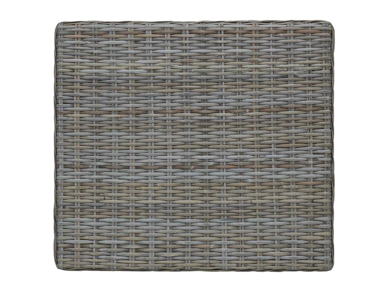  Table basse - table de salon - table à thé gendt rotin naturel gris kubu 67 x 60 x 30 cm  - Conforama E