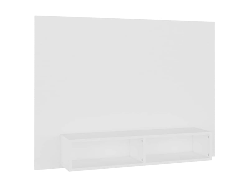  Meuble tv - banc tv - meuble de rangement mural blanc 120x23,5x90 cm bois d’ingénierie  - Conforama A